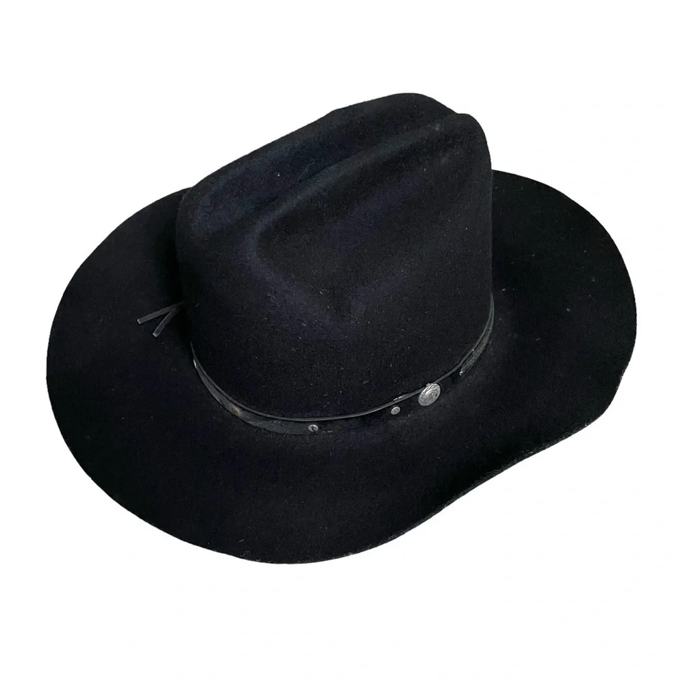EDDY BROS Wool Cowboy Western ROGO II Hat Black 6 7/8